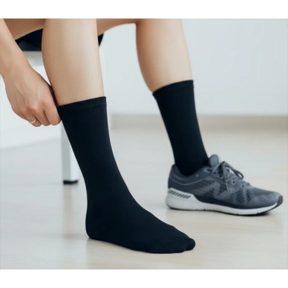 Calcetines Deportivos Para Diabéticos Sin Elástico Negros Unisex Varias Unidades